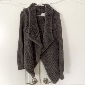 Heartloom Fur Sweater Jacket